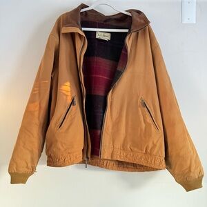 Vintage L.L. Bean Cotton Barn Jacket – Plaid Lined
